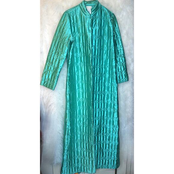 Vintage Jolie Two Quilted Sateen Robe Size Small New - Picture 1 of 7